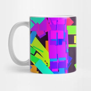 Scrambled Rectangles Abstract 3 Mug